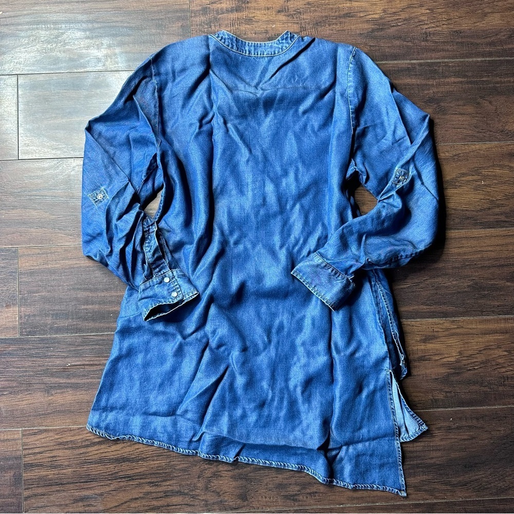 Soft Surroundings Topnotch Tencel Denim Tunic Top Size S